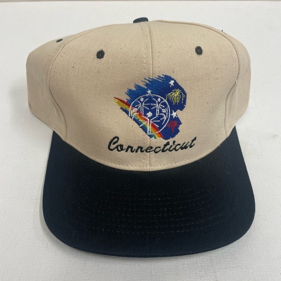 Vintage Connecticut SnapBack Hat 90s - Picture 1 of 3